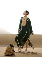 Riwaayat – Emerald Velvet Kaftan