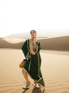 Riwaayat – Emerald Velvet Kaftan