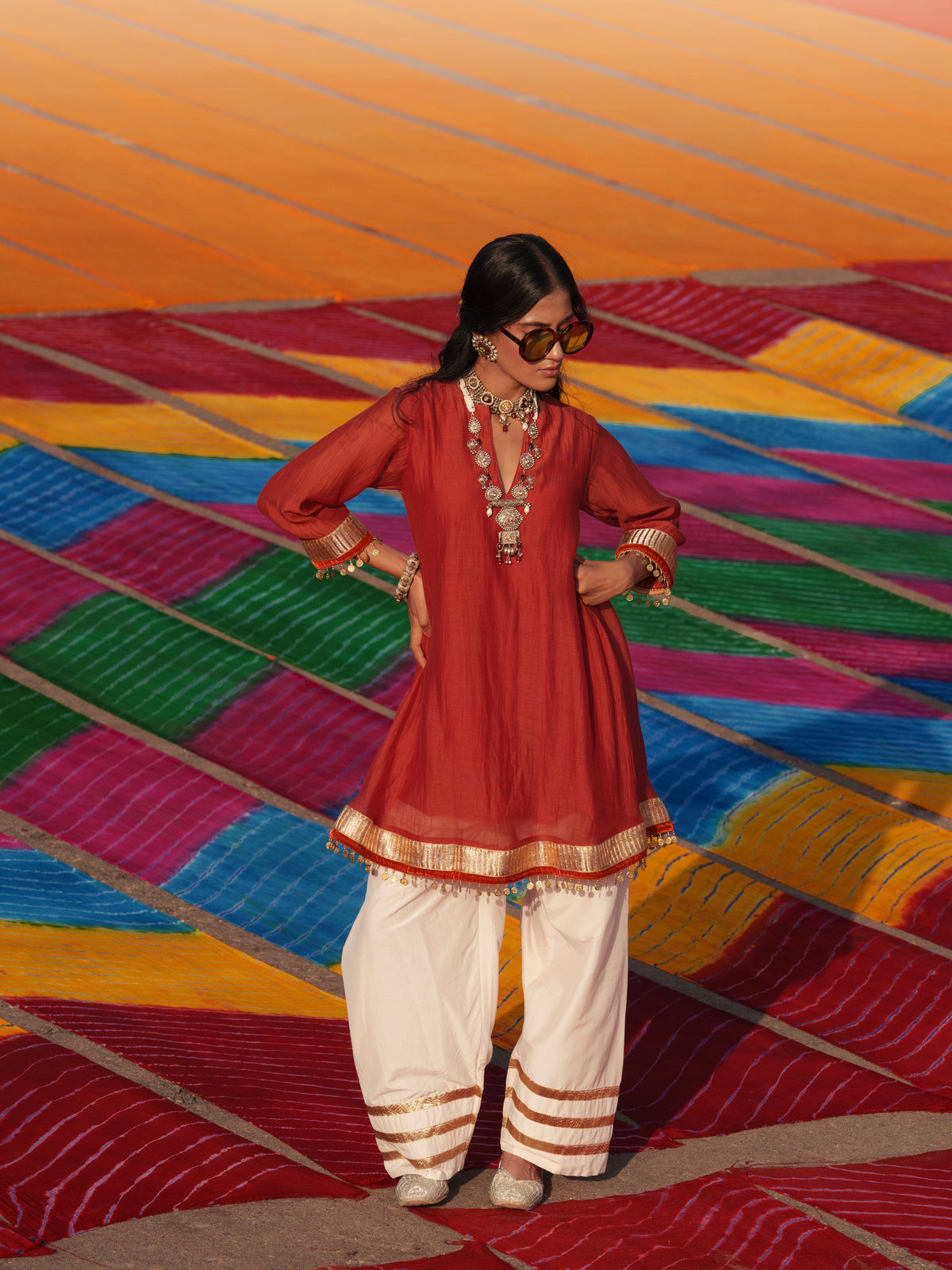 Aabha – Chanderi Silk Kurta Set